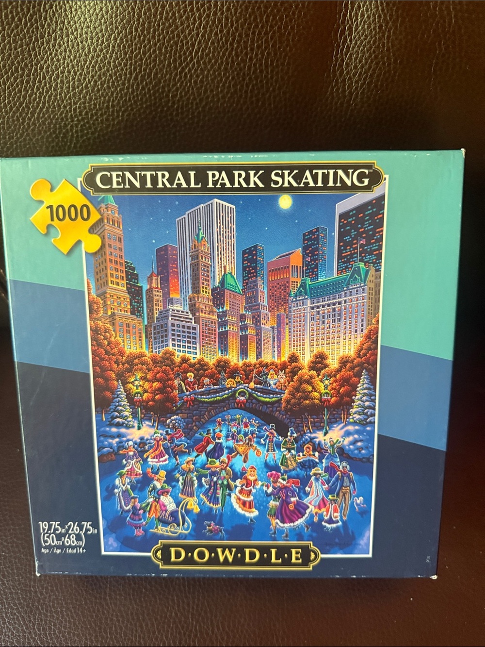 Dowdle Central Park Skating 1000-Piece jigsaw Puzzle.  Has poster